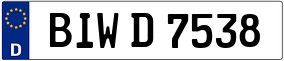Trailer License Plate